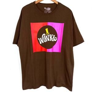Willy Wonka Lootcrate Exclusive Brown Short Sleeve T-Shirt Size XL